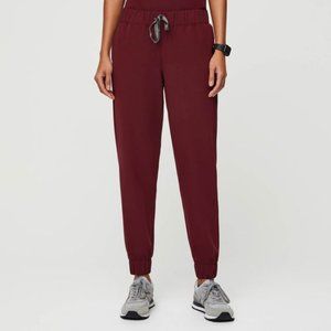 Figs Women's Burgundy Yowah - Classic Jogger Scrub Pants small Burgundy NWT